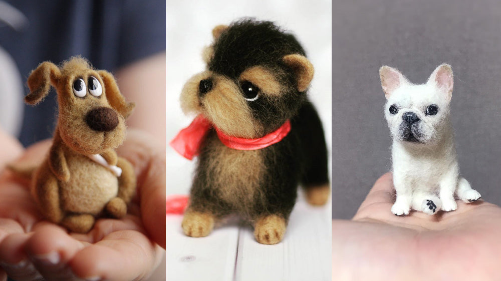 20 Needle Felted Dogs | Cute Needle Felting Ideas | Cute Needle Felted Animals | Cute Needle Felting Animals Ideas