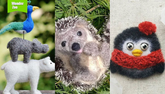 [2016.8.13] Wonder Zoo | Needle Felted Wool Animals Projects Inspiration & Ideas