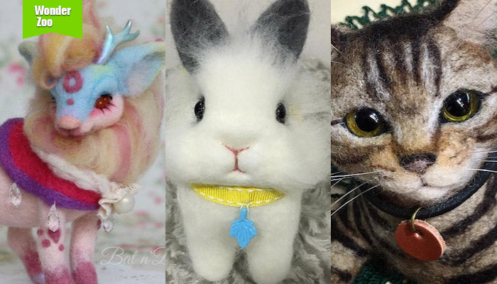 [2016.9.17] Wonder Zoo | Needle Felted Wool Animals Projects Inspiration & Ideas