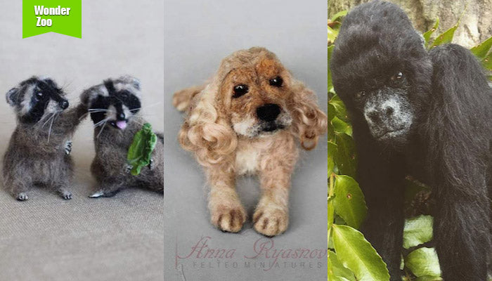 [2016.9.18] Wonder Zoo | Needle Felted Wool Animals Projects Inspiration & Ideas