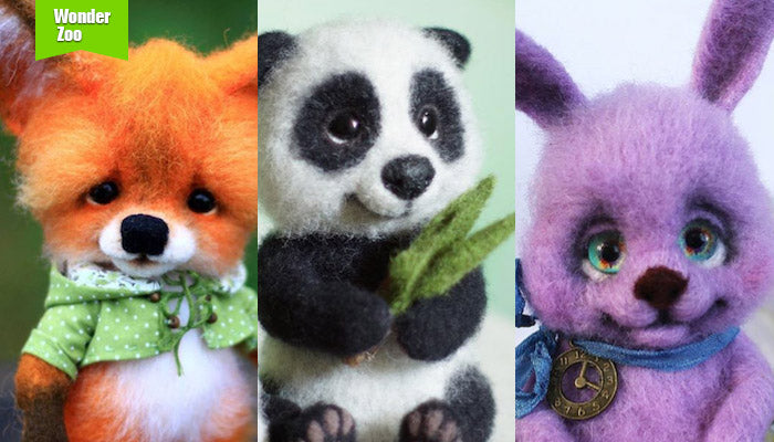 [2016.9.4] Wonder Zoo | Needle Felted Wool Animals Projects Inspiration & Ideas