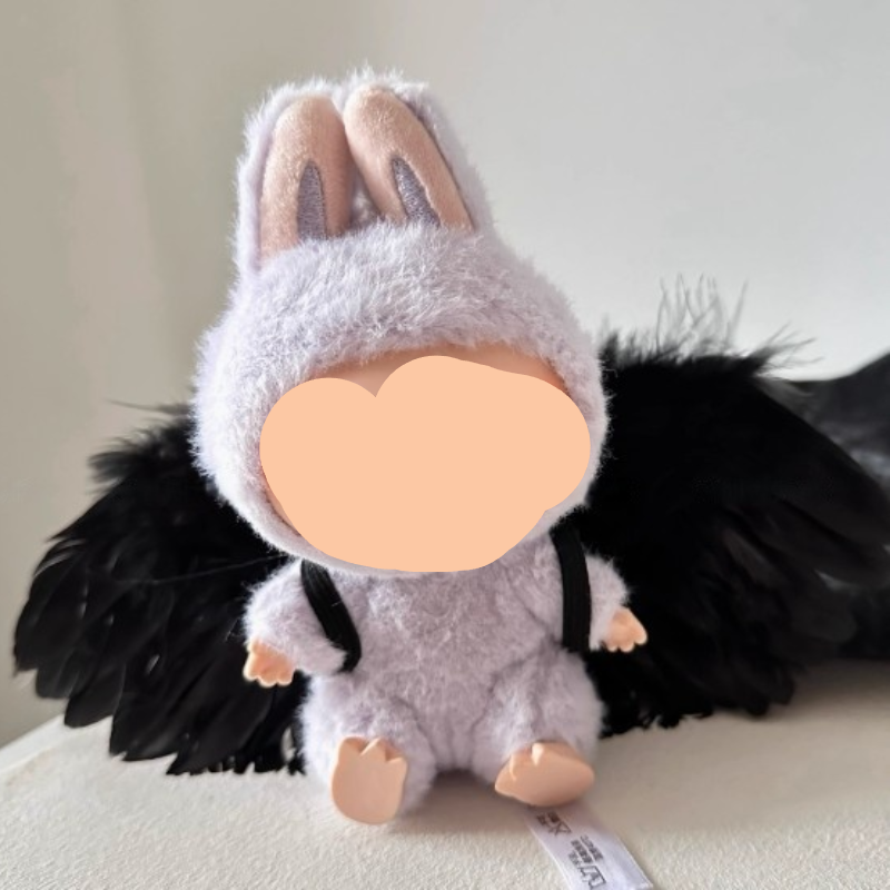 Labubu Outfits Black Wings Accessories Fashion Labubu Outfit Keychain Labubu Clothing