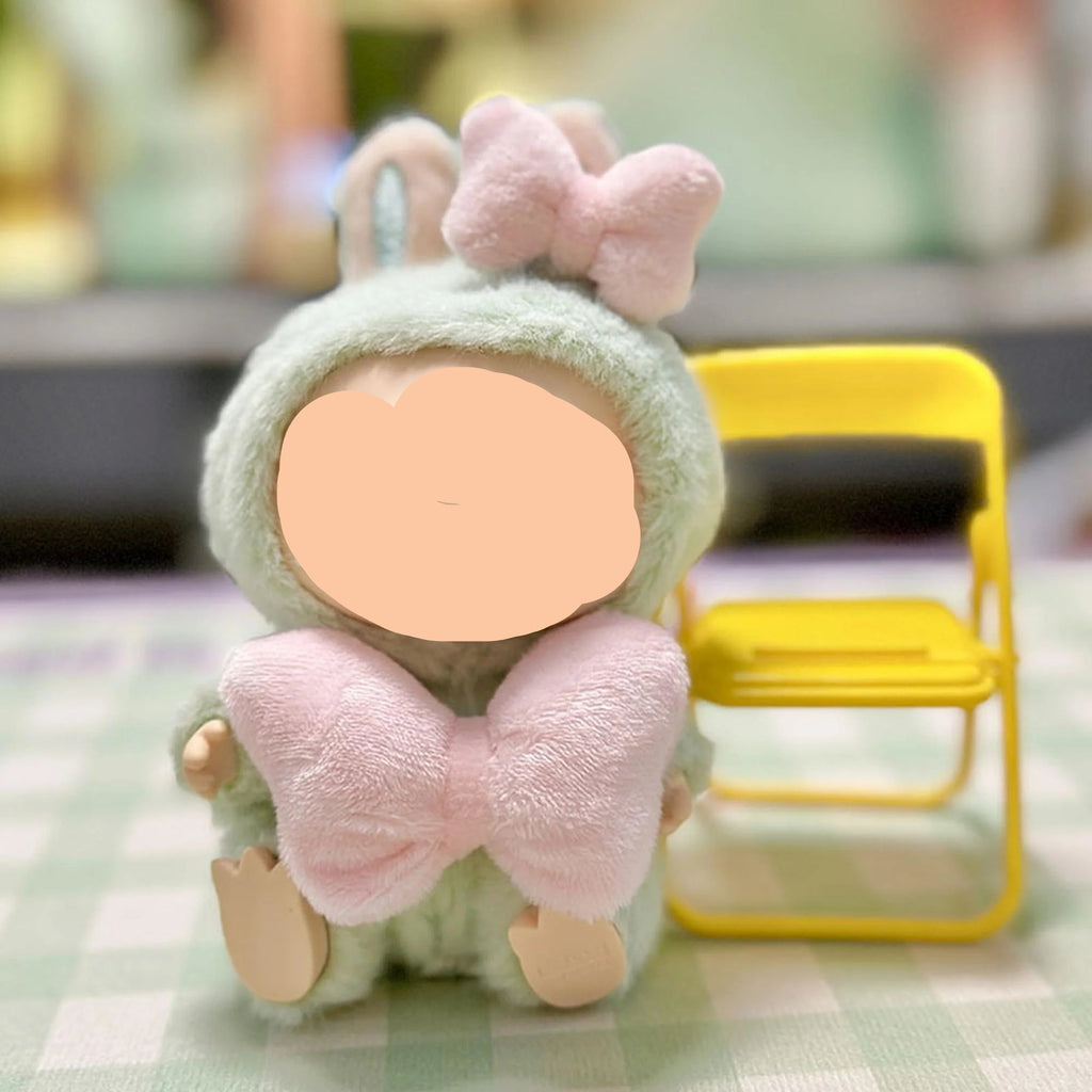 Summer Labubu Clothes Marie Cat Bow Girl Labubu Outfits Keychain Labubu Clothing