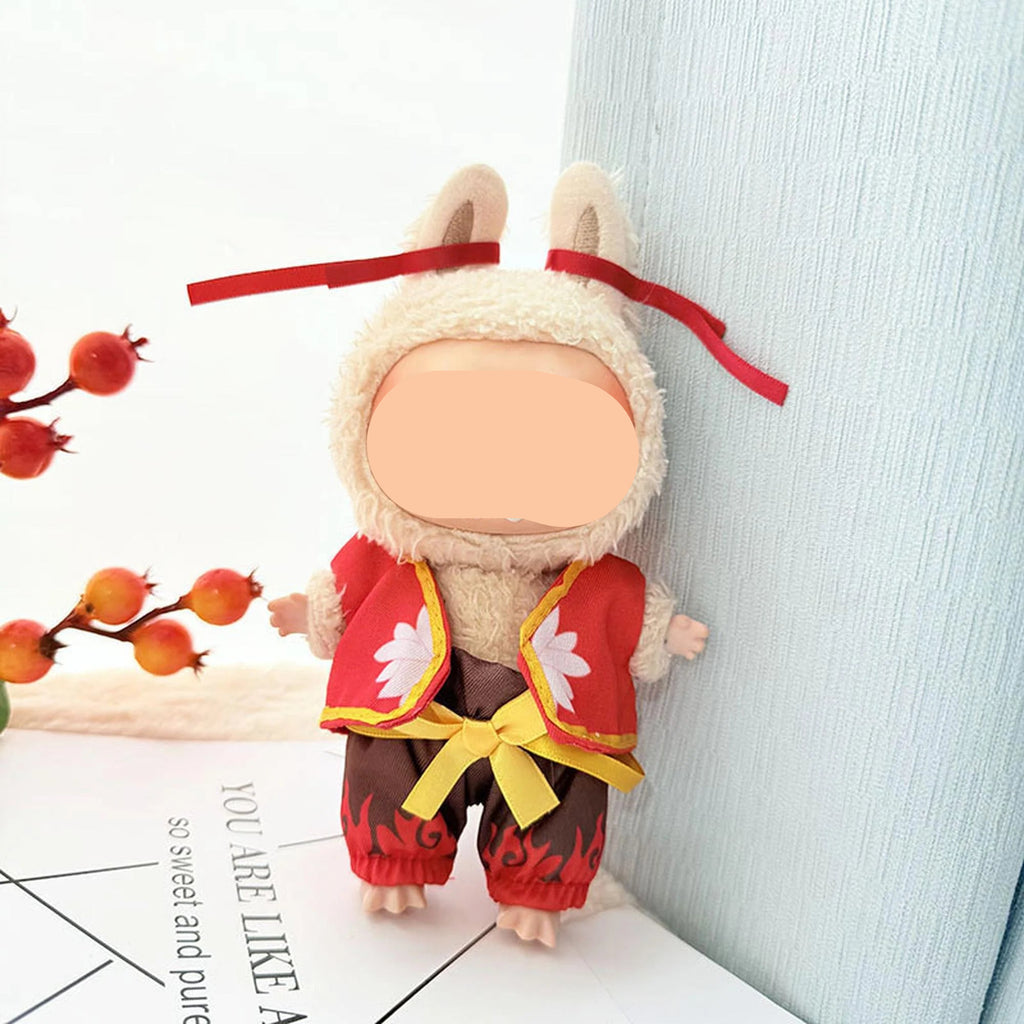 Cos Labubo Clothes Nezha Suit Labubo Outfits Keychain Labubo Clothing