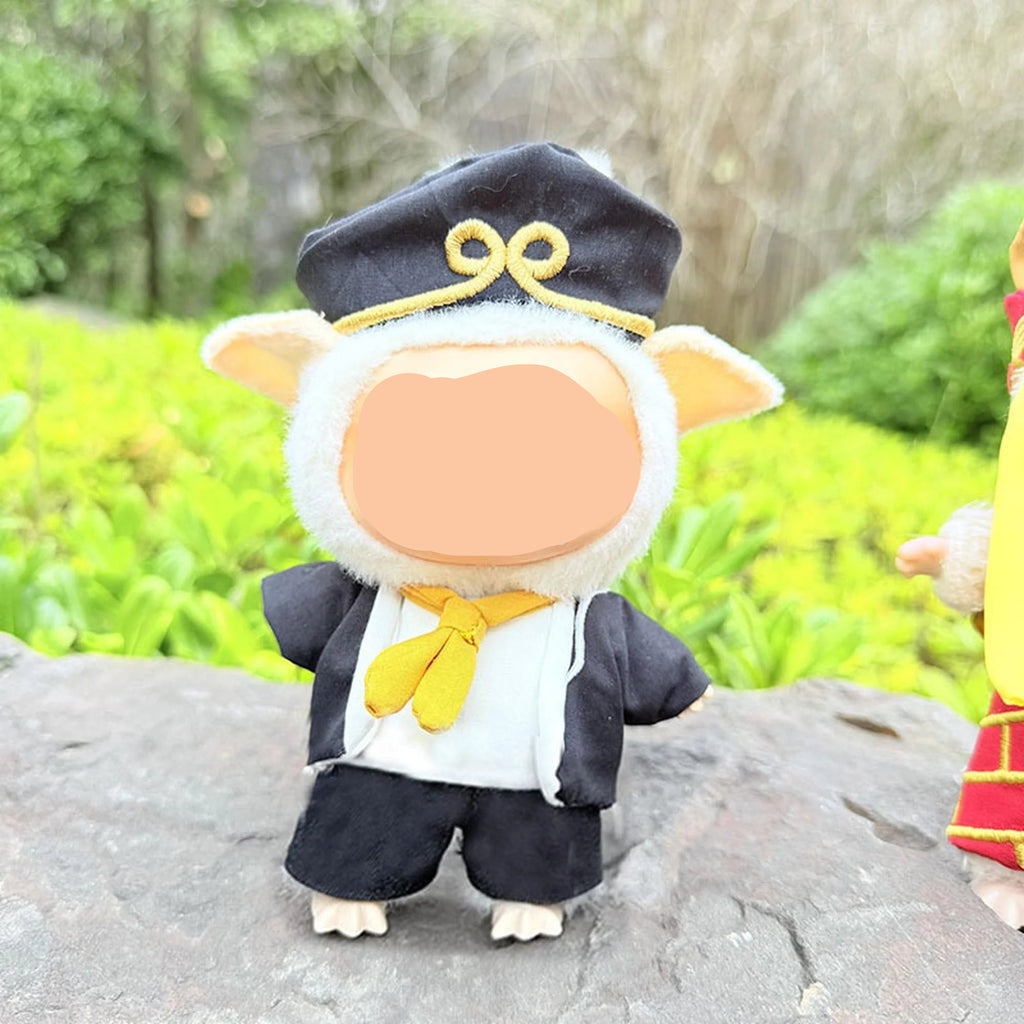 Cosplay Labubo Clothes Zhu Bajie Suit Cos Labubo Outfits Keychain Labubo Clothing