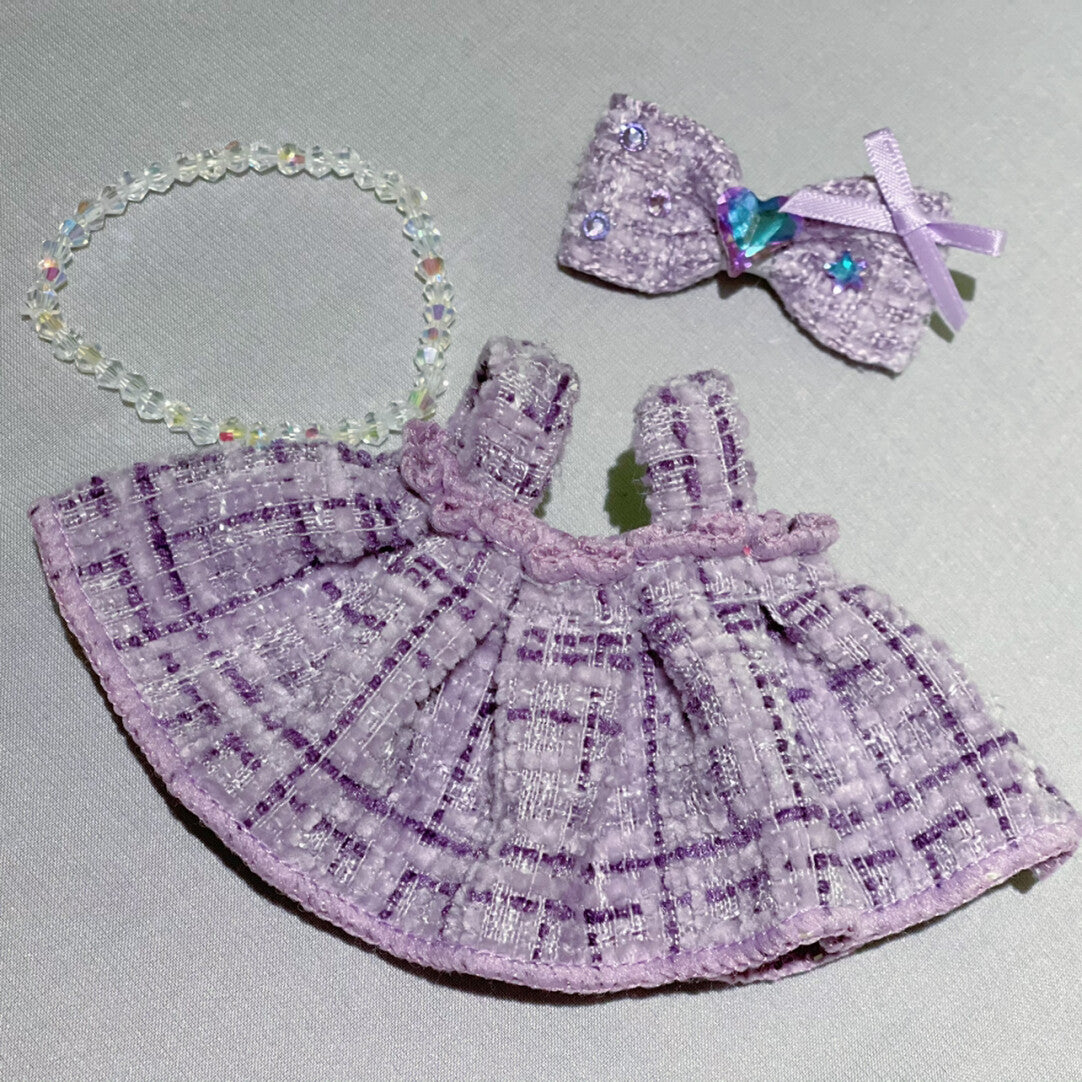 purple labubu gold dress Doll Clothes Butterfly Dream All items are randomly assorted My Purple Queen arrived today