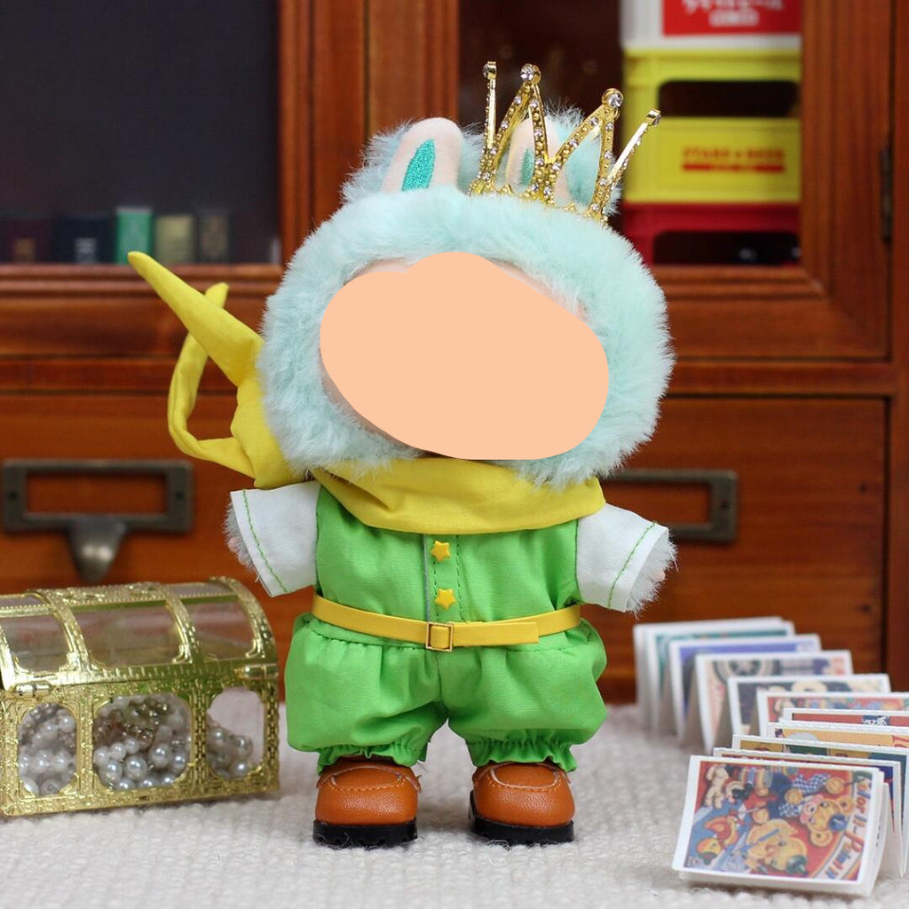 Labubu Outfits The Little Prince Set With Crown Accessories Fashion Labubu Outfit Keychain Labubu Clothing