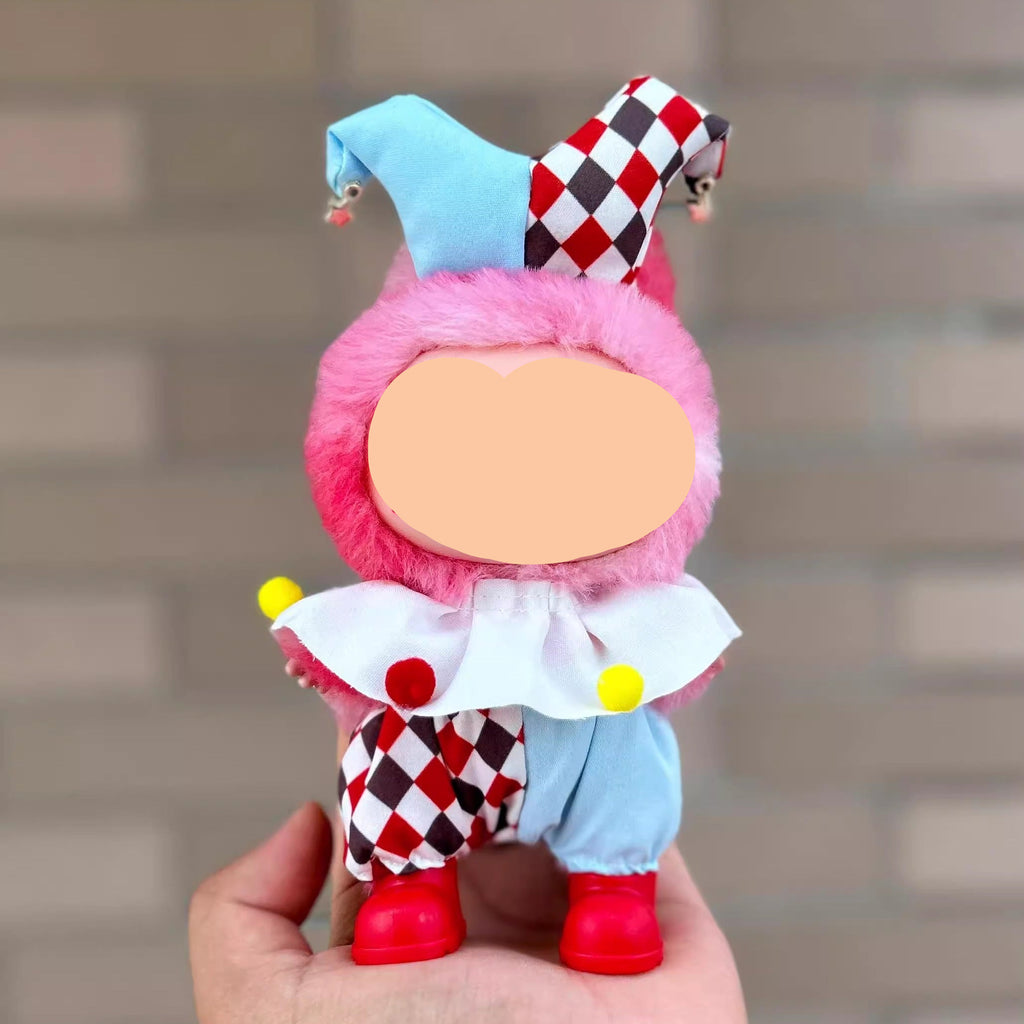 Labubu Outfits Clown Set With Hat Accessories Fashion Labubu Outfit Keychain Labubu Clothing