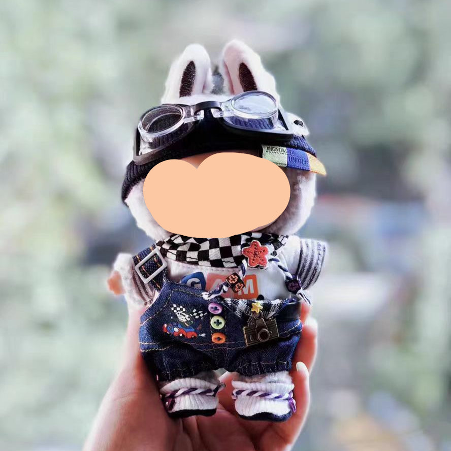 Winter Labubu Outfits Street Wear + Beanie Accessories Fashion Keychain Labubu Clothing Labubu Outfit