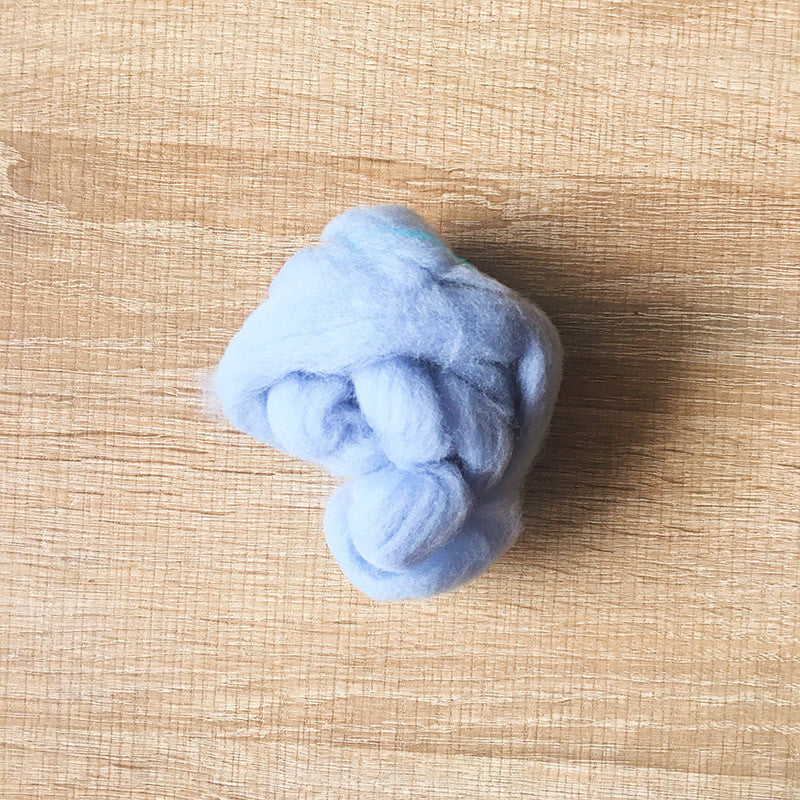 Sky Blue - Wool Roving Needle Felting Material (Per Ounce)