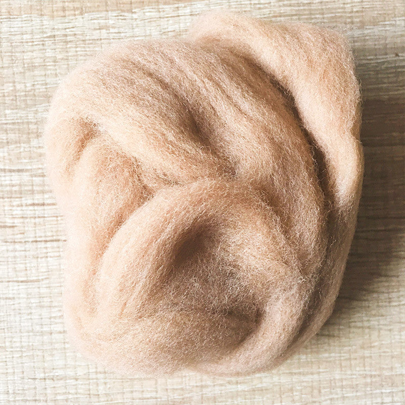 Needle felted wool felting milk coffee wool Roving for felting supplies short fabric easy felt