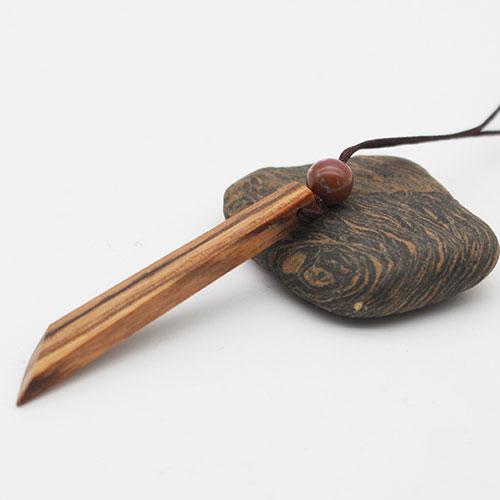 Personalized Engraved Camwood Necklace Stick Charm Pendant Gift Jewelry Accessories Women