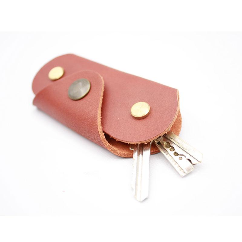 Personalized Key Case for Purse Leather Key Pouch With 