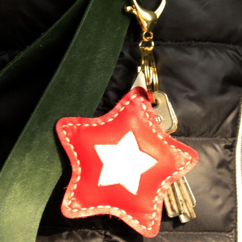 Fashion Cartoon PU Leather Keychain Cute Flower Star Christmas Tree Leather Key  Chain Men Women Car Waist Wallet Keyrings - AliExpress