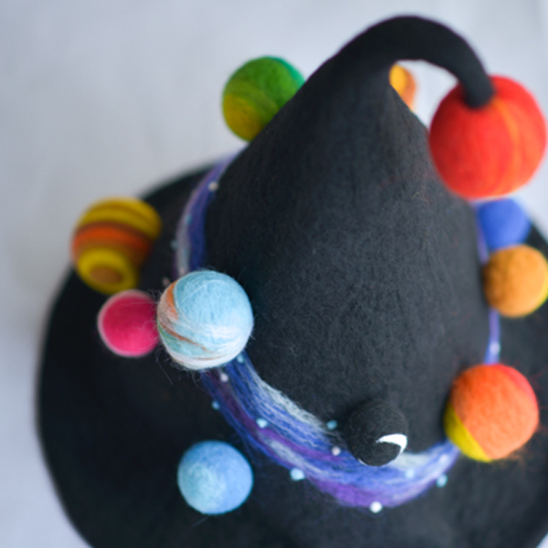Hand felted Galaxy Hats Hand felted Galaxy Hats