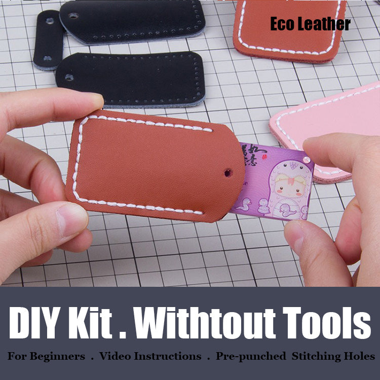 Cute DIY Leather Access Card Holder Kit DIY Leather Project DIY Leather Card Holder DIY Kit