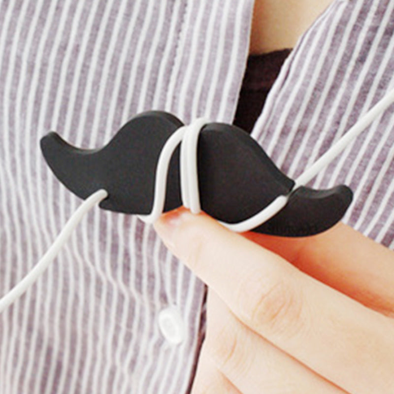 Leather Pattern Leather Cord Organizer Mustache Headphone Holder Pattern Leather Earbuds Holder Craft Patterns Leather Templates