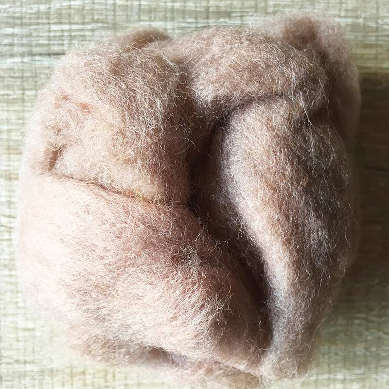 Needle felted wool felting mousse brown wool Roving for felting supplies short fabric easy felt