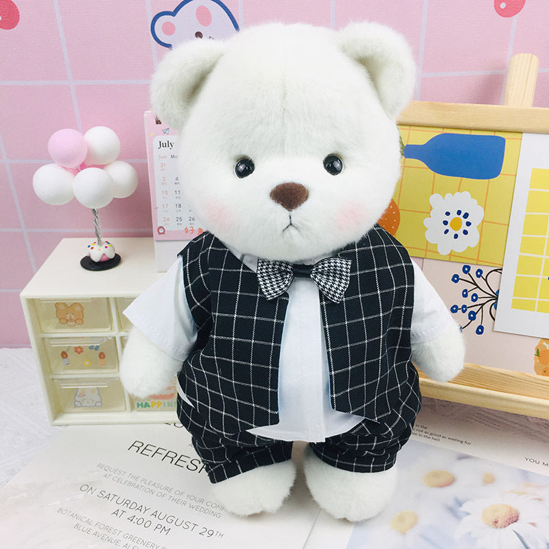 The Best Teddy Bears With Gentleman Suit Doll Gentleman Vest Cos Stuffed  Bear Toy Christmas Gifts for Her Girlfriend Mom Kids