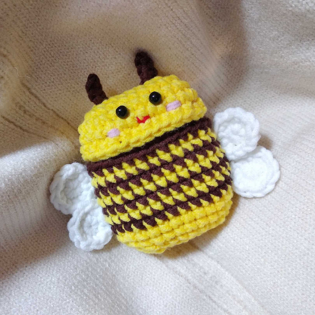 Girl's Cute AirPods 1/2 Cases Bee Handmade Hamburger AirPods Pro Case Yellow Airpod Case Cover