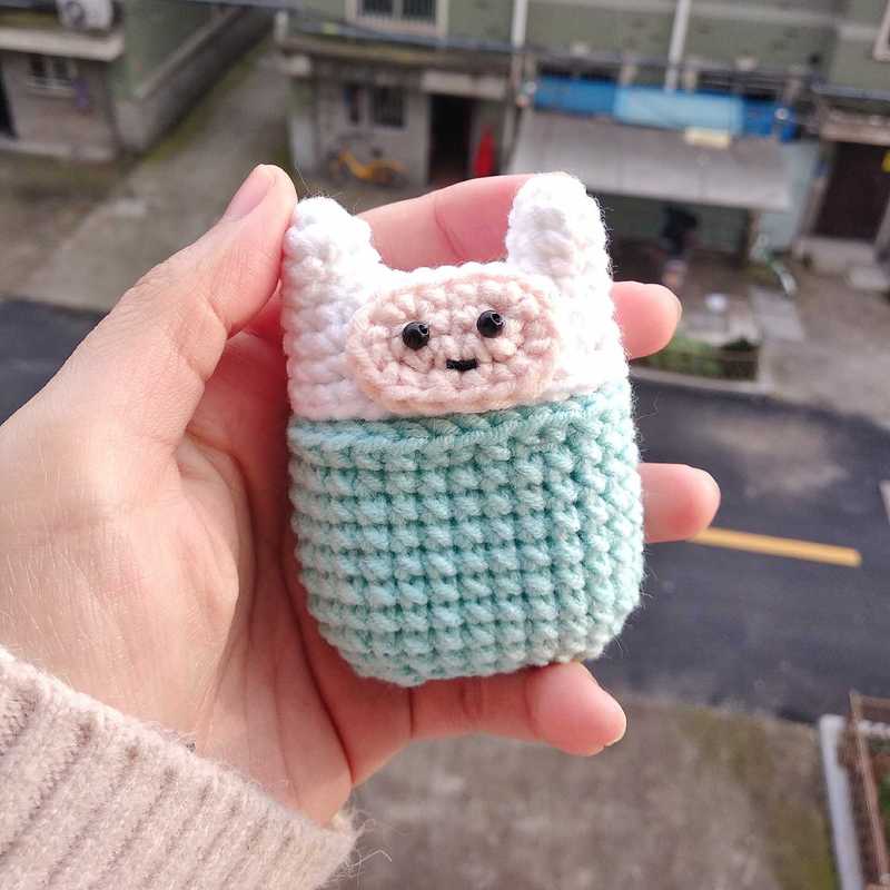 Girl's Cute AirPods 1/2 Cases Finn Handmade AirPods Pro Case Blue Airpod Case Cover