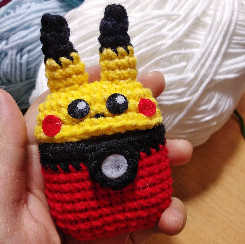 Girl's Cute AirPods 1/2 Cases Pikachu Handmade AirPods Pro Case Poké Ball Airpod Case Cover