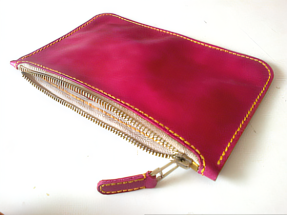 Leather Minimalist Zipper Coin Cards Wallet Pattern – PDF