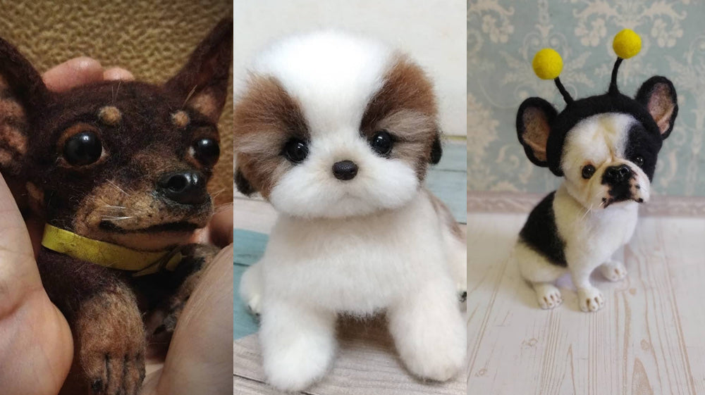 Top 20 Needle Felted Dogs | Cute Needle Felting Ideas | Cute Needle Felted Animals | Cute Needle Felting Animals Ideas