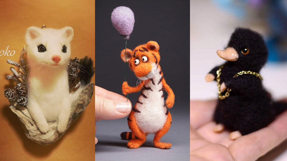 20 Needle Felted Animals | Cute Needle Felted Animals | Cute Needle Felting Ideas | Cute Needle Felting Animals Ideas
