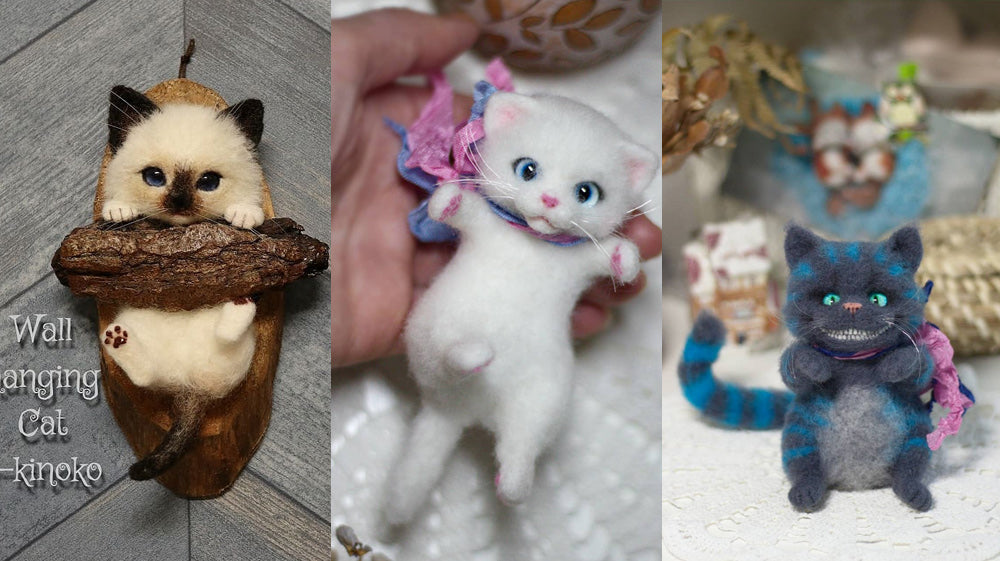 Top 20 Needle Felted Cats | Cute Needle Felting Ideas | Cute Needle Felted Animals | Cute Needle Felting Animals Ideas