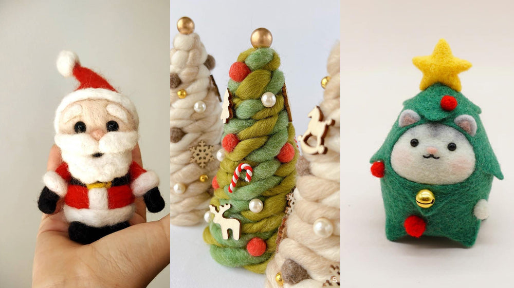 20 Cute Needle Felted Christmas Ornaments