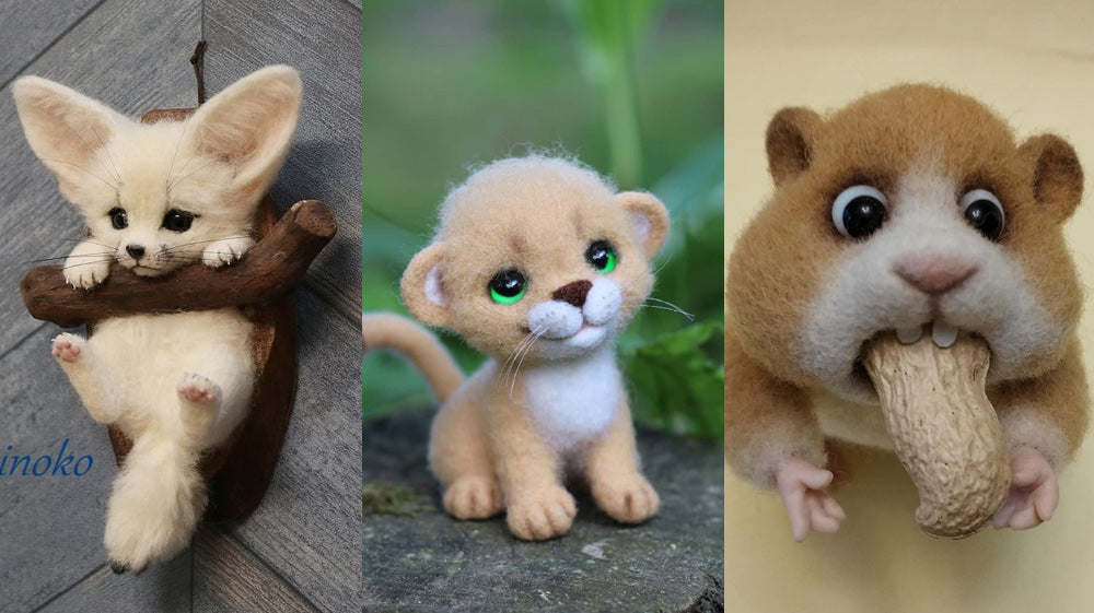 20 Needle Felted Animals | Cute Needle Felted Animals | Cute Needle Felting Ideas | Cute Needle Felting Animals Ideas