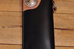 Free Leather Pattern Download:  Long Leather Biker Wallet, Chain Wallet, Leather Biker Chain Wallet Patterns