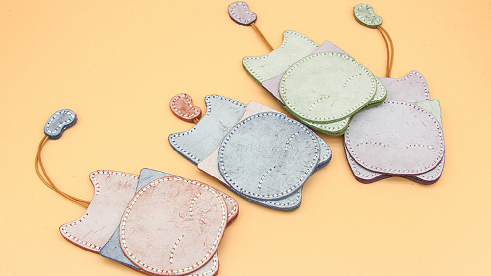 How to Make A Cute Leather Cat Keyholders? | DIY Leather Craft Projects | Gifts for Her