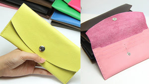 How to Make A Leather Envelope Long Wallet? | DIY Leather Craft Projects | Gifts for Her