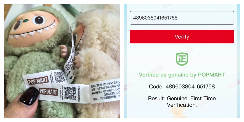 How to check Labubu authenticity QR code?