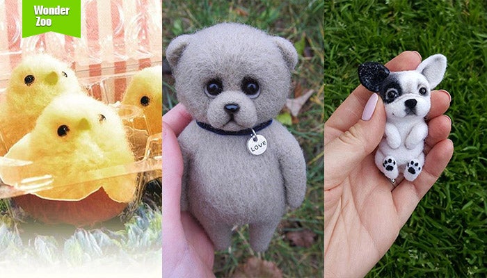 Needle Felted Animals Projects Inspiration & Ideas | Felting Project |  Needling Craft Felting Craft