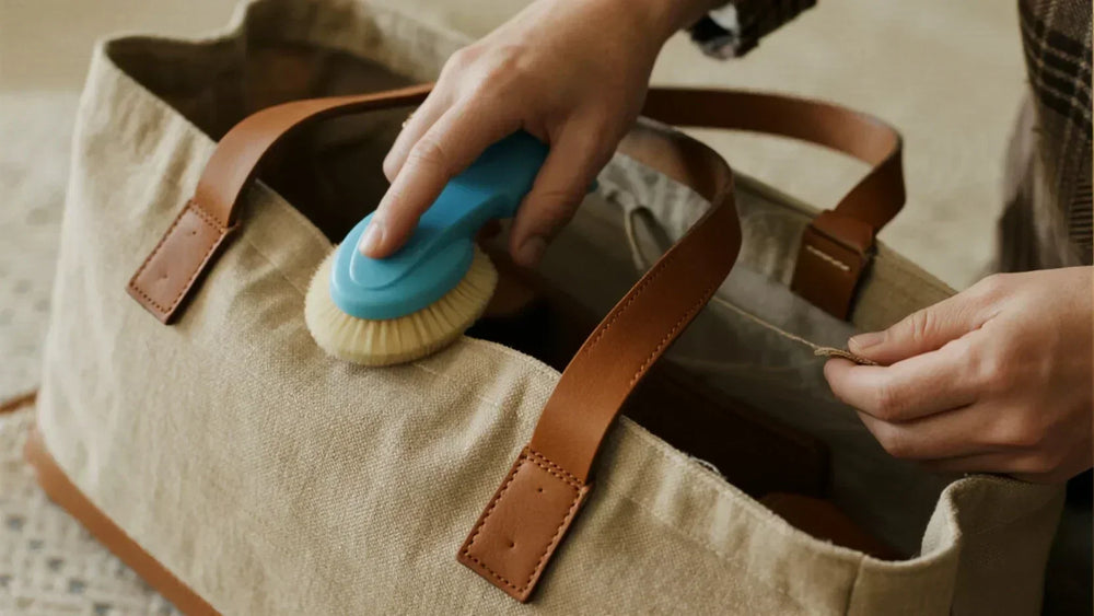 How to Clean a Canvas Bag with Leather Handles