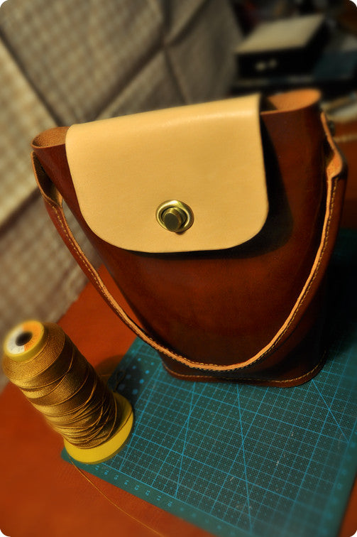 Flap Bucket Shoulder Bag Pattern – PDF