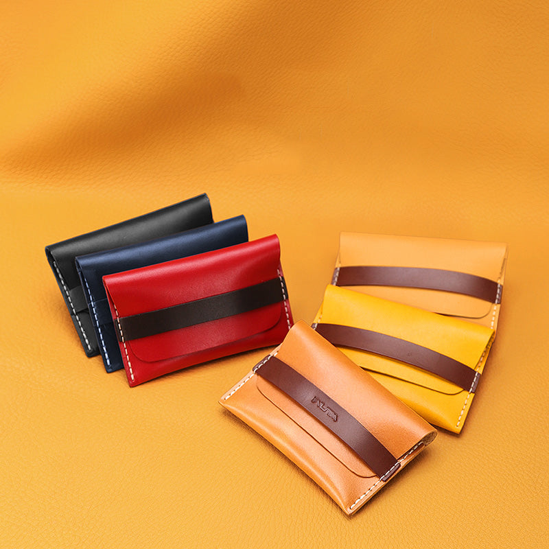 Leather Flap Card Holder Pattern – PDF