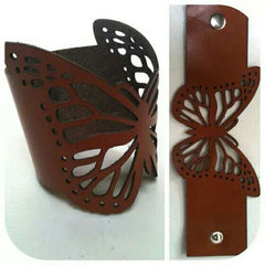 Leather Hollow Out Butterfly Bracelet Pattern – PDF