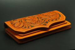 Leather Tooled Floral Biker Chain Wallet Pattern – PDF
