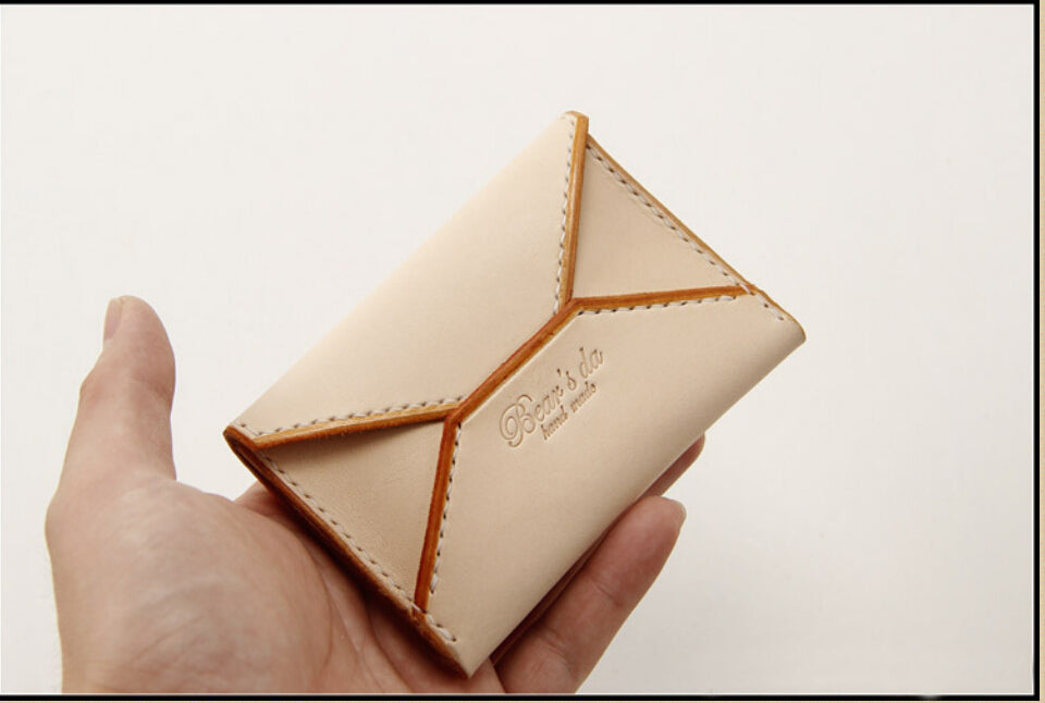 Mini Envelope Leather Card/Coin Wallet Pattern – PDF