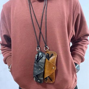 Minimalist Leather Glasses Holder Pattern – PDF