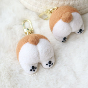 Crafting Cuteness: Needle Felting a Playful Corgi Butt!