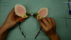 Needle Felting Magic: Create a Bunny Hair Band for Halloween Fun!