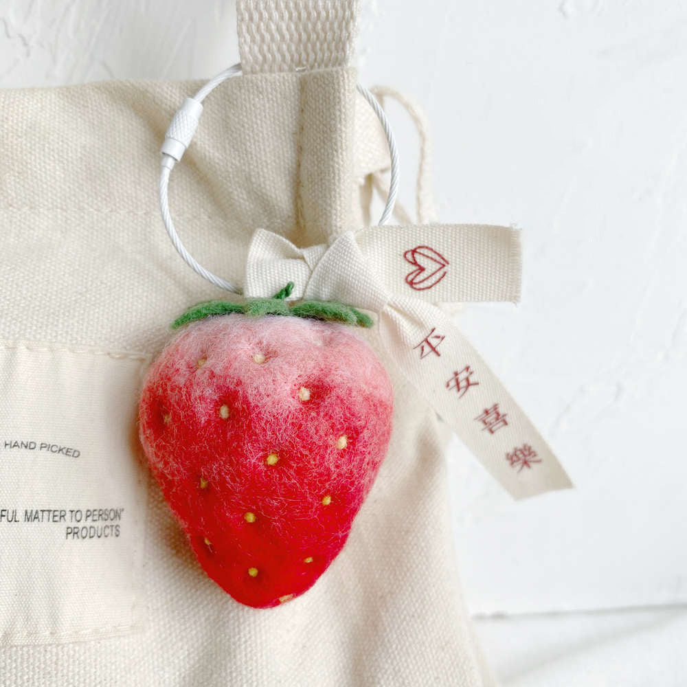 Needle Felting Tutorial: Crafting Sweet Strawberries with Soft Wool