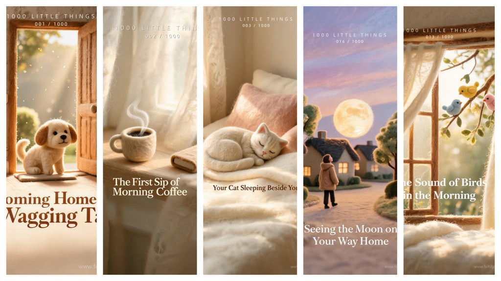 1000 Little Things Needle Felt Wallpaper Collection