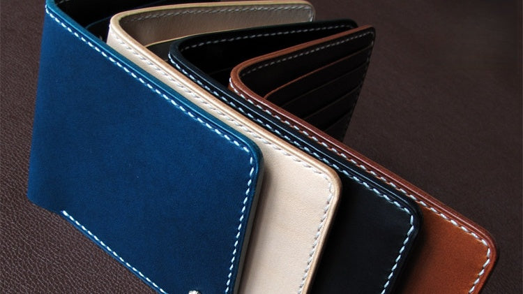 Free Leather Pattern Download:  Patterns for Minimalist Leather Billfold Wallet