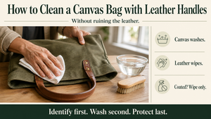 How to Clean a Canvas Bag with Leather Handles (Without Ruining the Leather)